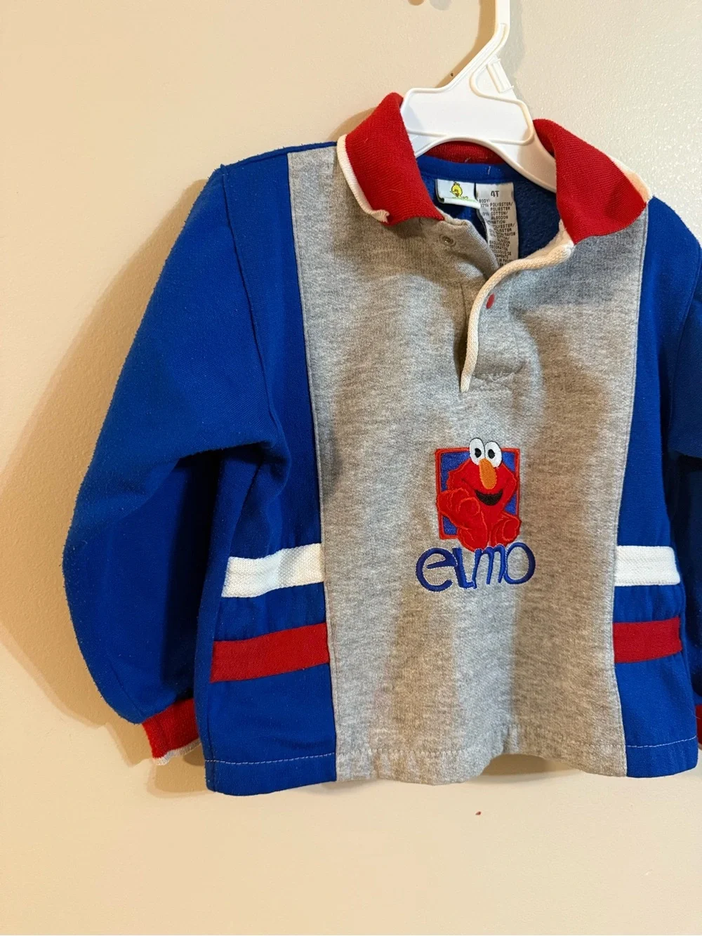 Vintage Elmo Sweatshirt/shirt - Blue & Gray
